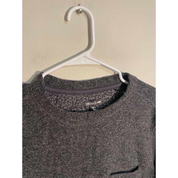 Men's Toad & Co Breithorn Sweater Gray Pullover Crewneck Wool Blend Medium - Picture 2 of 6